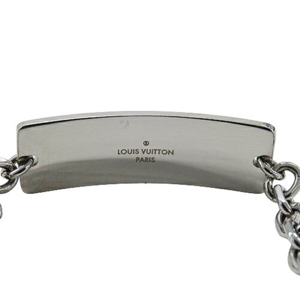 LOUIS VUITTON Bracelet for Men Monogram Bold Silver M00681 LE2242 Plate - Picture 6 of 10